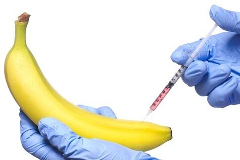 инжекционно уголемяване на пениса по примера на банан